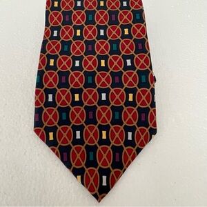 Oscar de la Renta Multicolor Patterned Tie‎